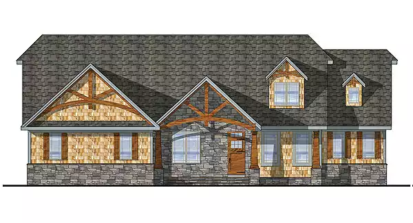 image of large traditional house plan 3122